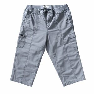 Sonoma Cargo Capri Pants Women’s 16W Gray Utility Hiking Outdoor Plus Size